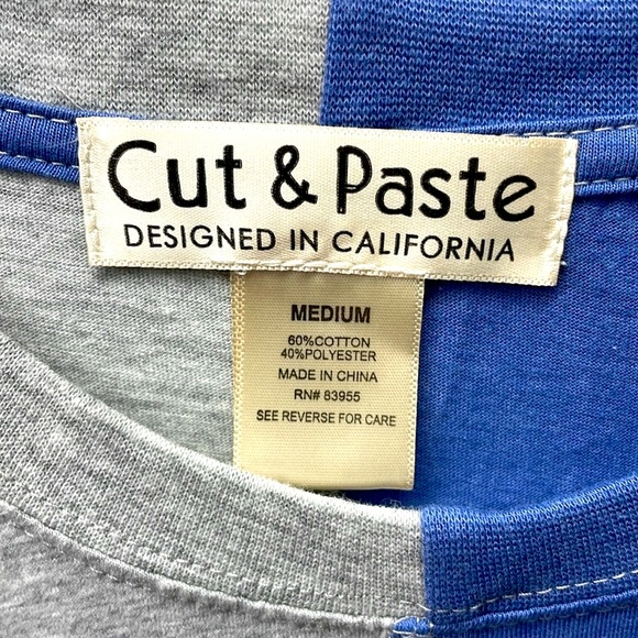 Cut & paste long sleeve NEW EMIC pullover tee men sz M - Picture 3 of 4